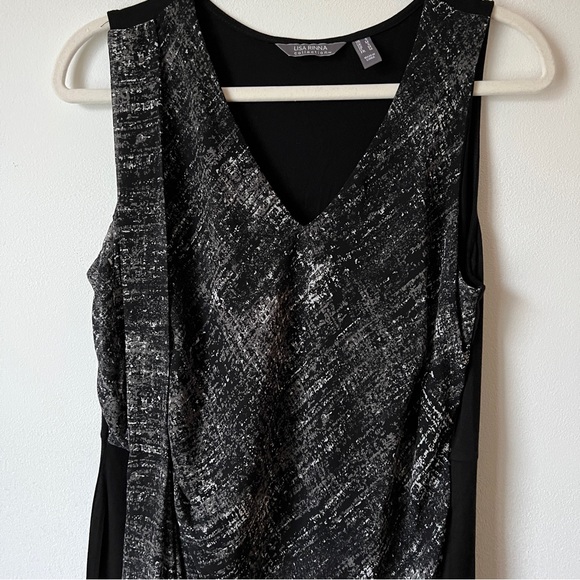 Lisa Rinna contemporary printed midi dress size M - Picture 2 of 6